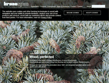 Tablet Screenshot of kronospan-worldwide.com